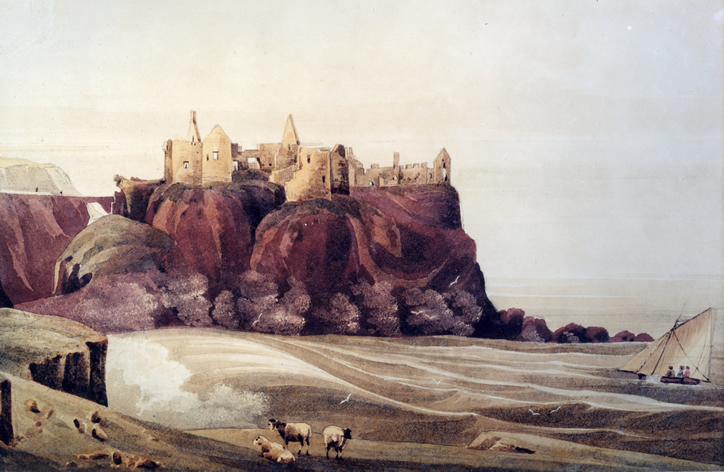 Painting to show Dunluce Castle