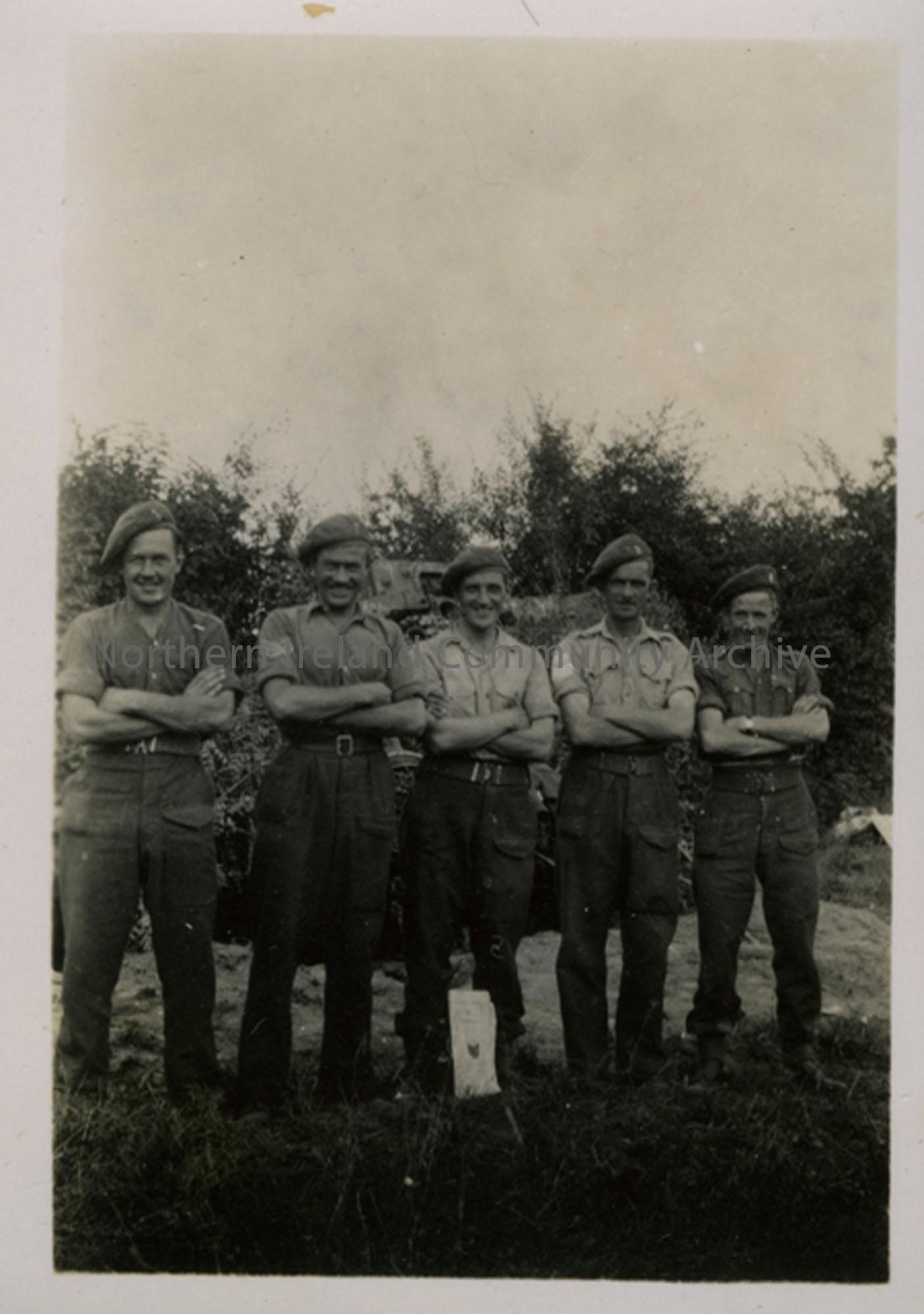 Group of soldiers outside