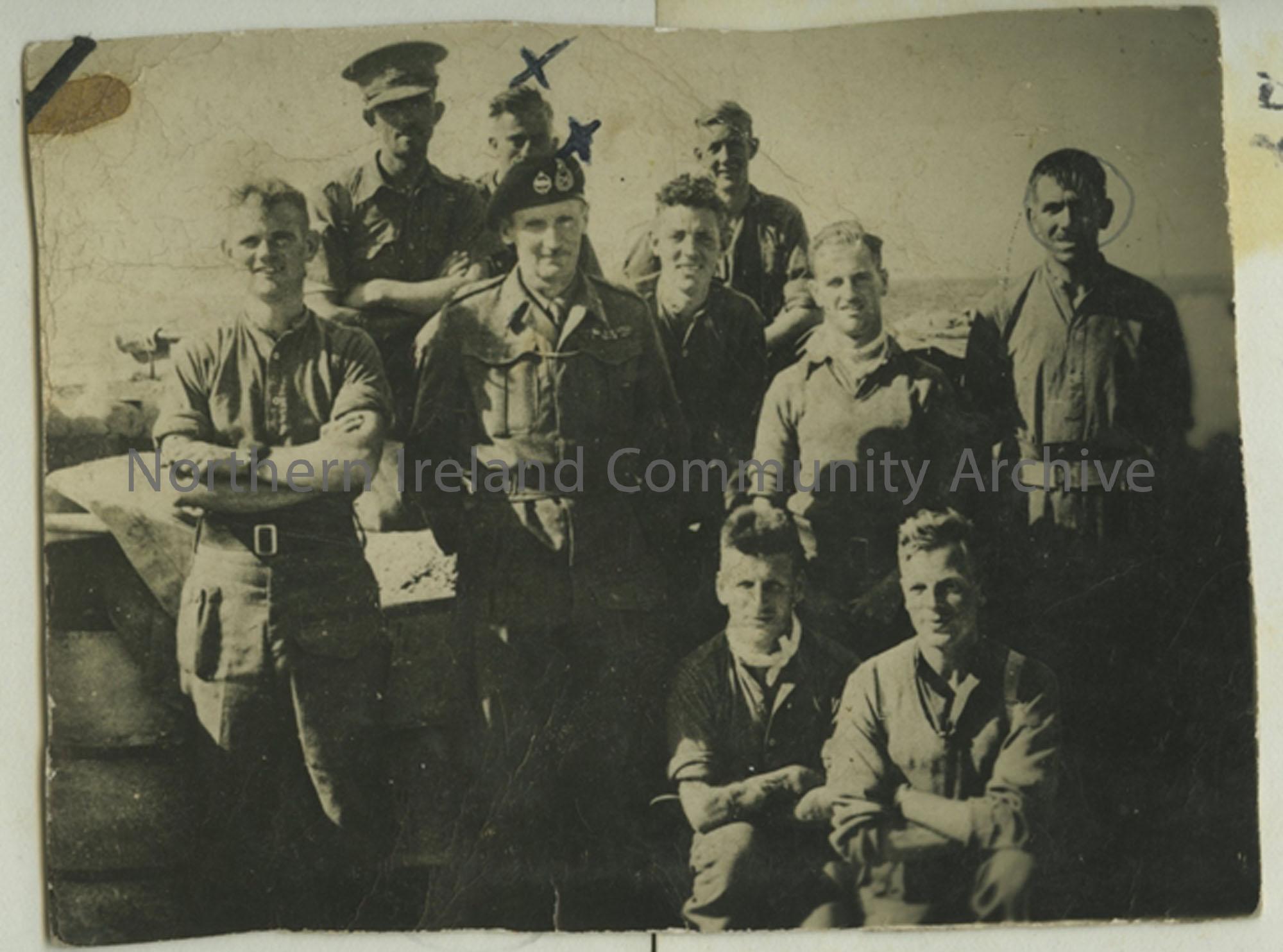 Group of 10 soldiers at Benghazi Pier