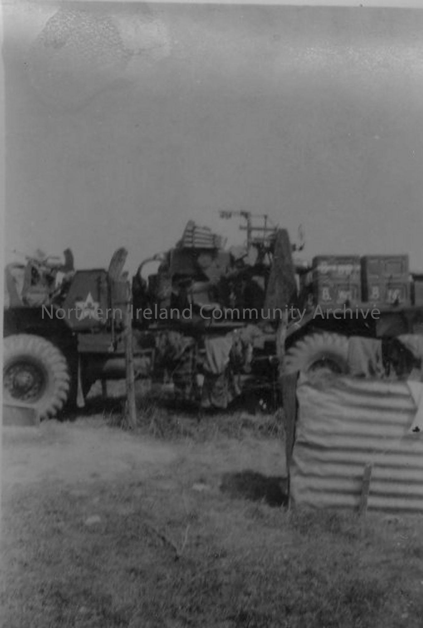 Army Vehicle and SP Bofors Gun