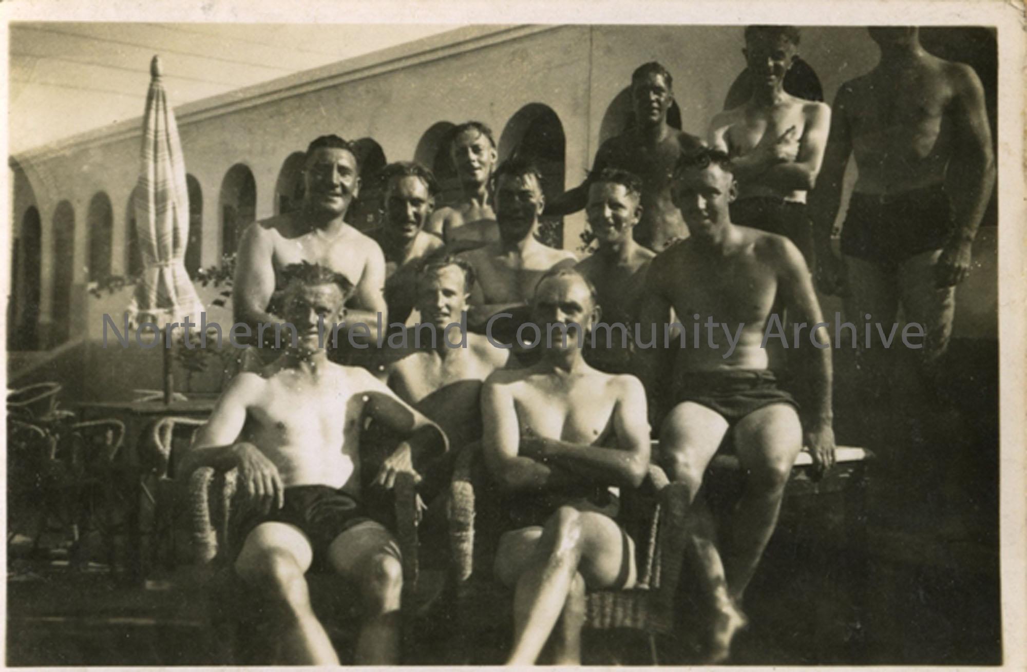 Soldiers at Heliopolis Swimming pool