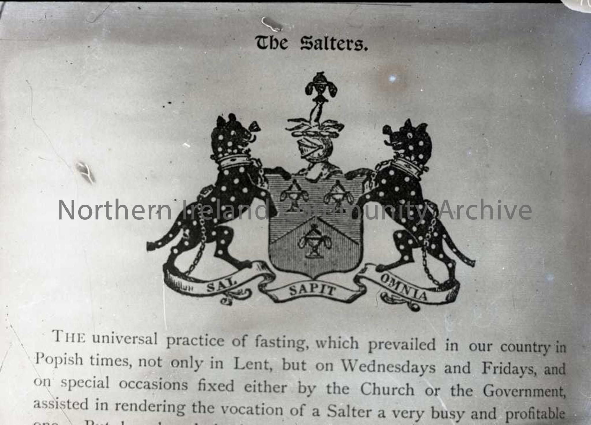 Salters Arms as titled by Sam Henry