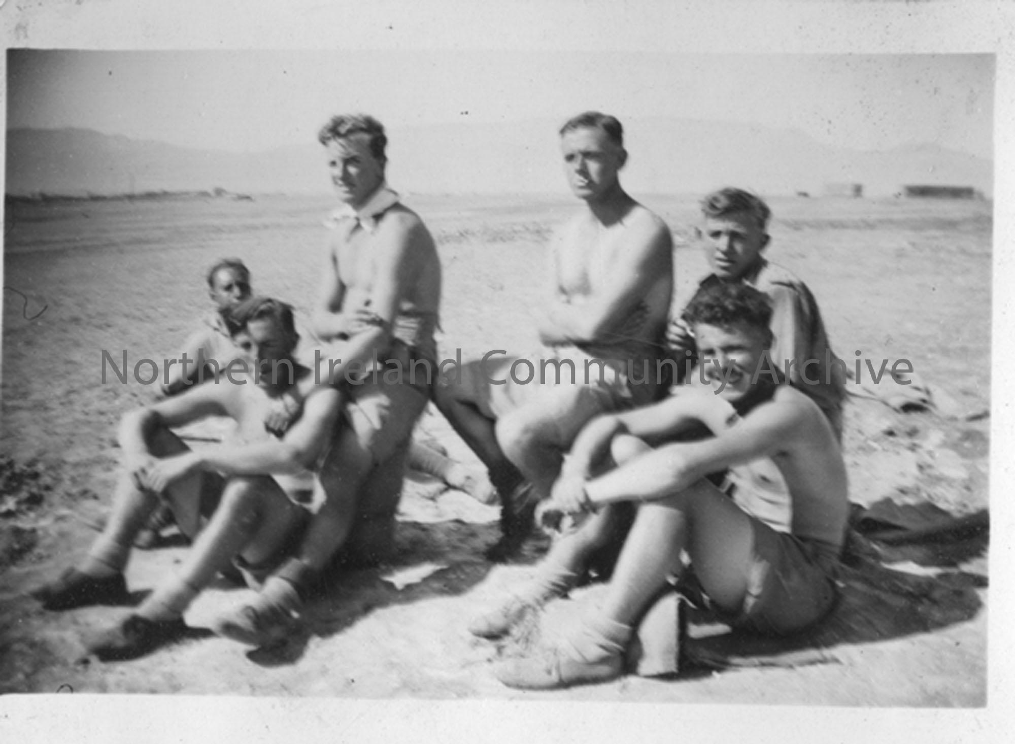 Group of Gunners in the desert