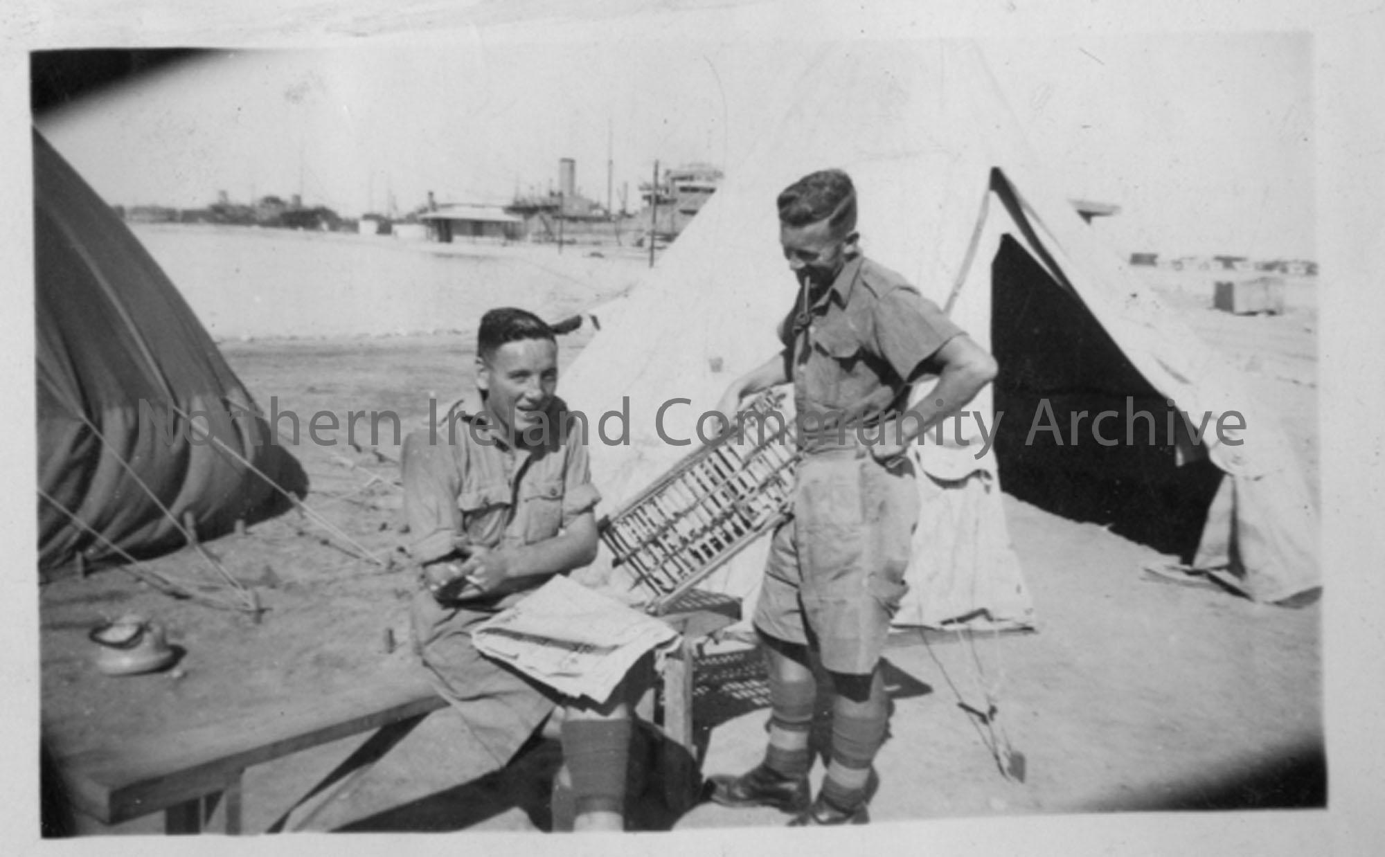 2 Soldiers at the Suez Canal