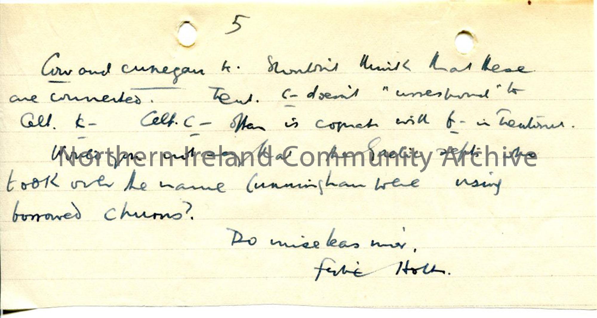 Page 5 of 5, Letter dated 15.9.1942