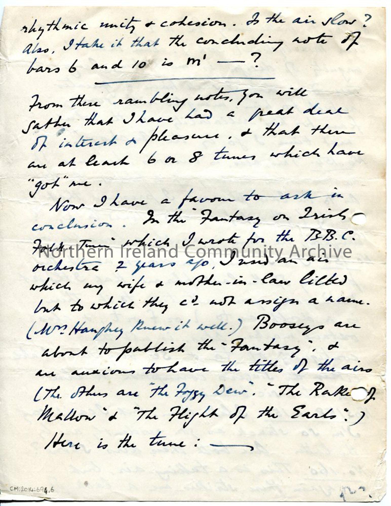 Page 12 of 12, letter from Norman Hay, 1.2.1927