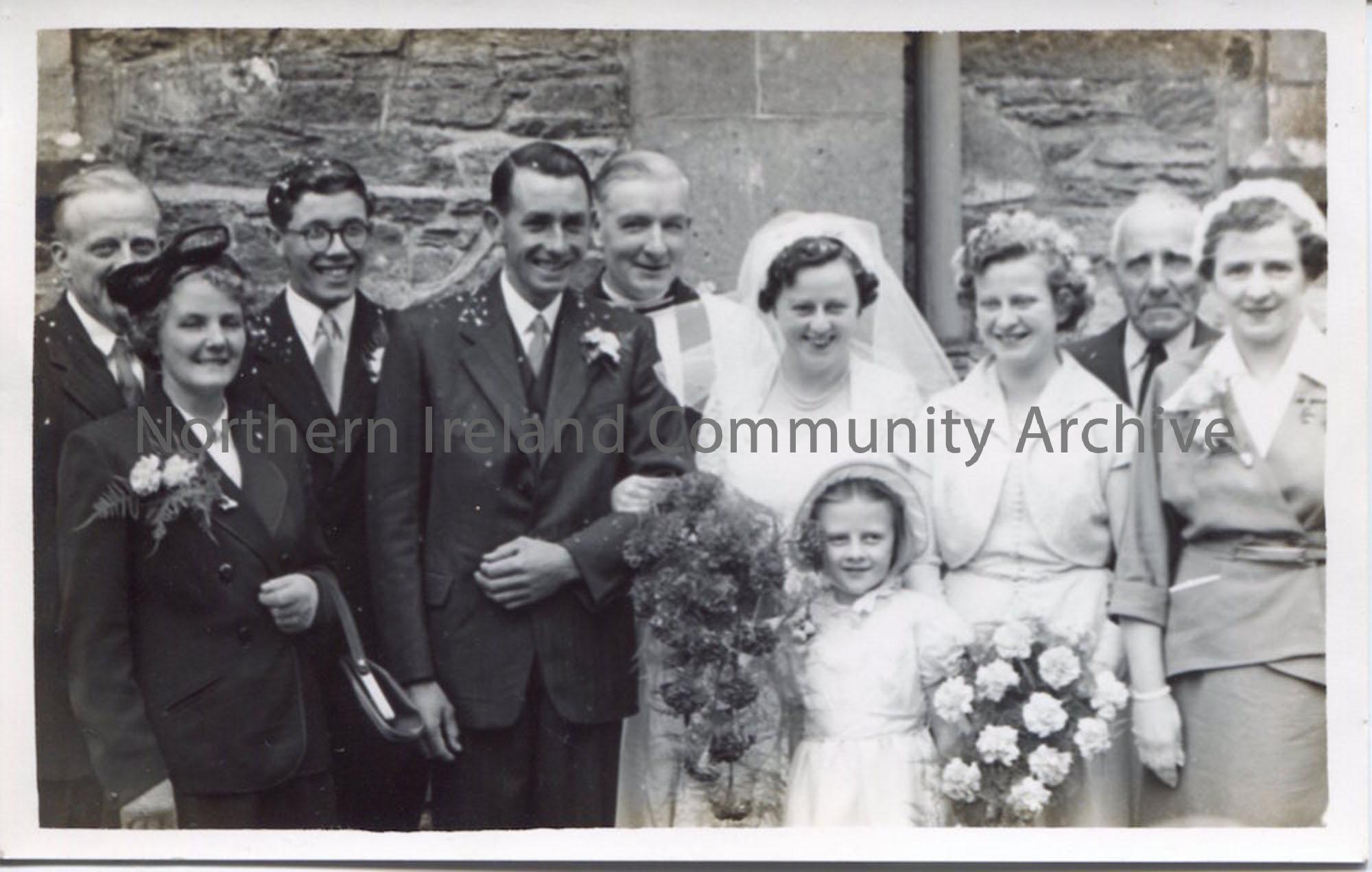 Wedding of Edith and James Wilson, 1954