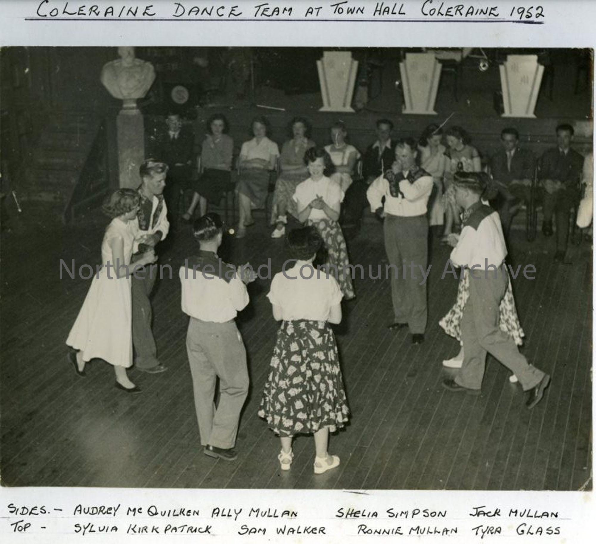 Coleraine Dance Team at Town Hall Coleraine 1952