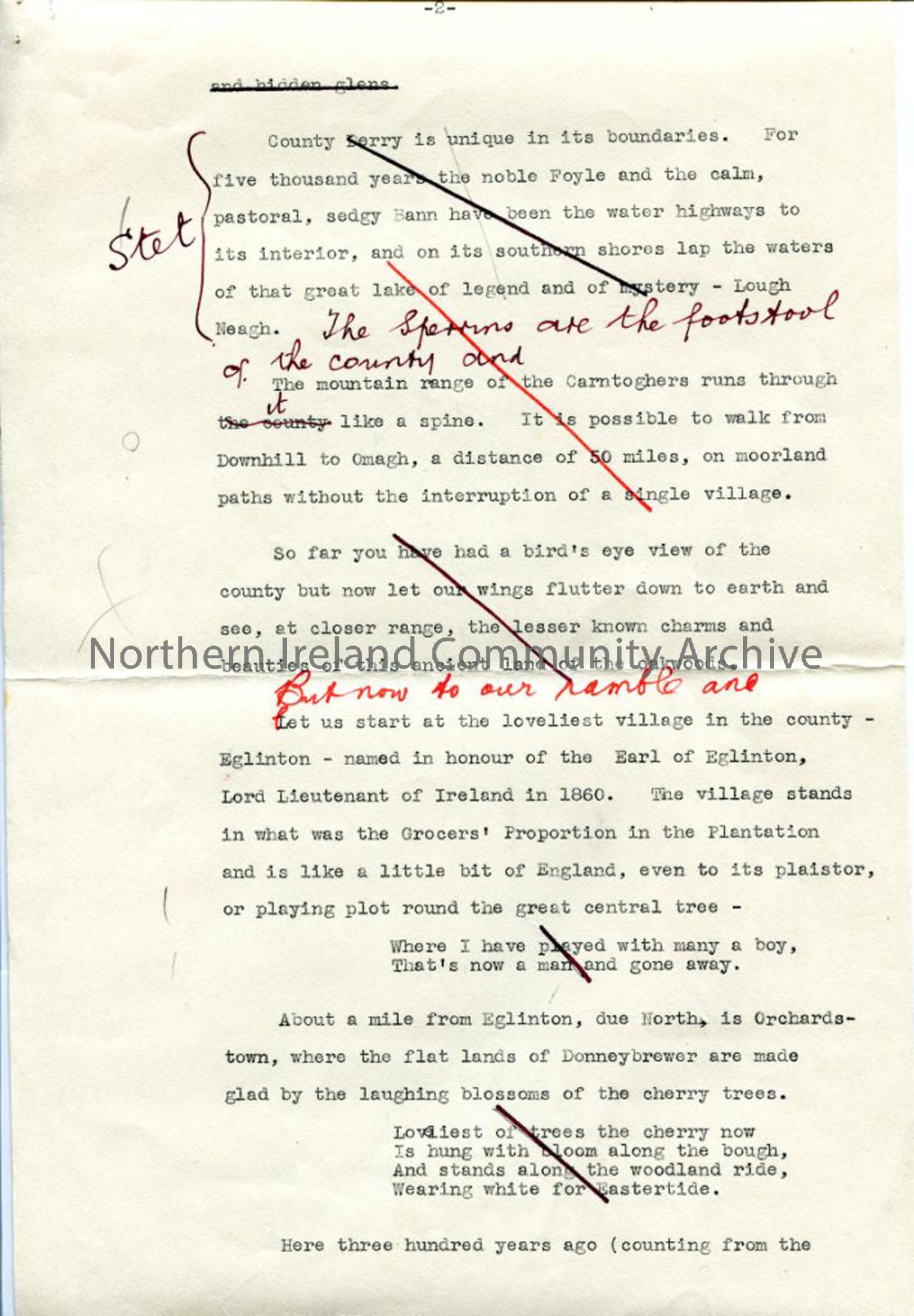 Page 2 of 10: Draft Script for ‘Undiscovered Ulster – County Londonderry’