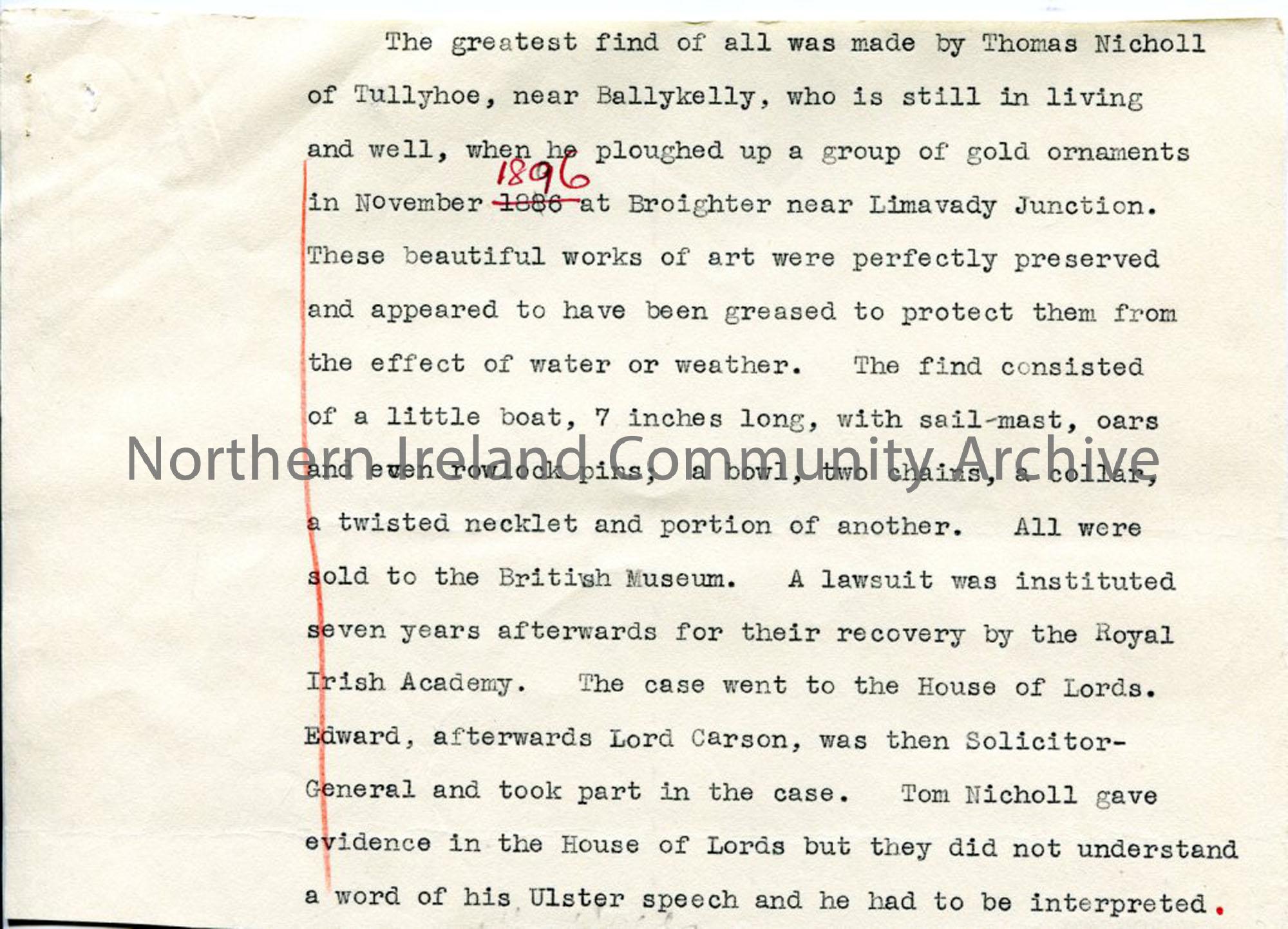Page 4 of 7: Draft Script titled ‘Undiscovered Ulster – Co Derry’