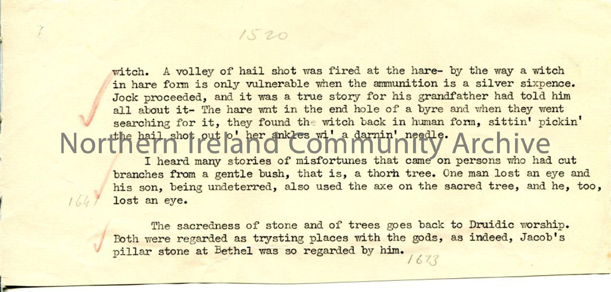 Page 4 of 13 – Script – ‘Undiscovered Ulster – Co. Antrim’