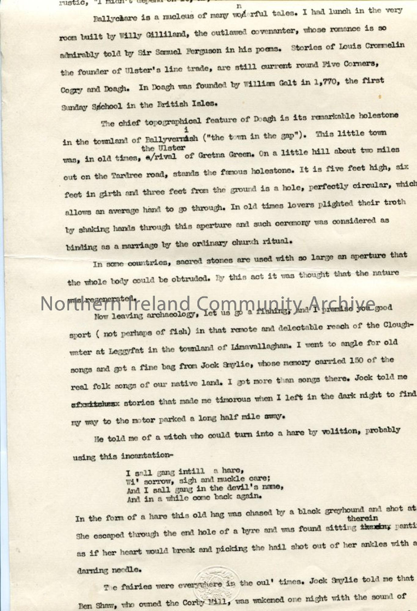 Page 8 of 13 – Script – ‘Undiscovered Ulster – Co. Antrim’