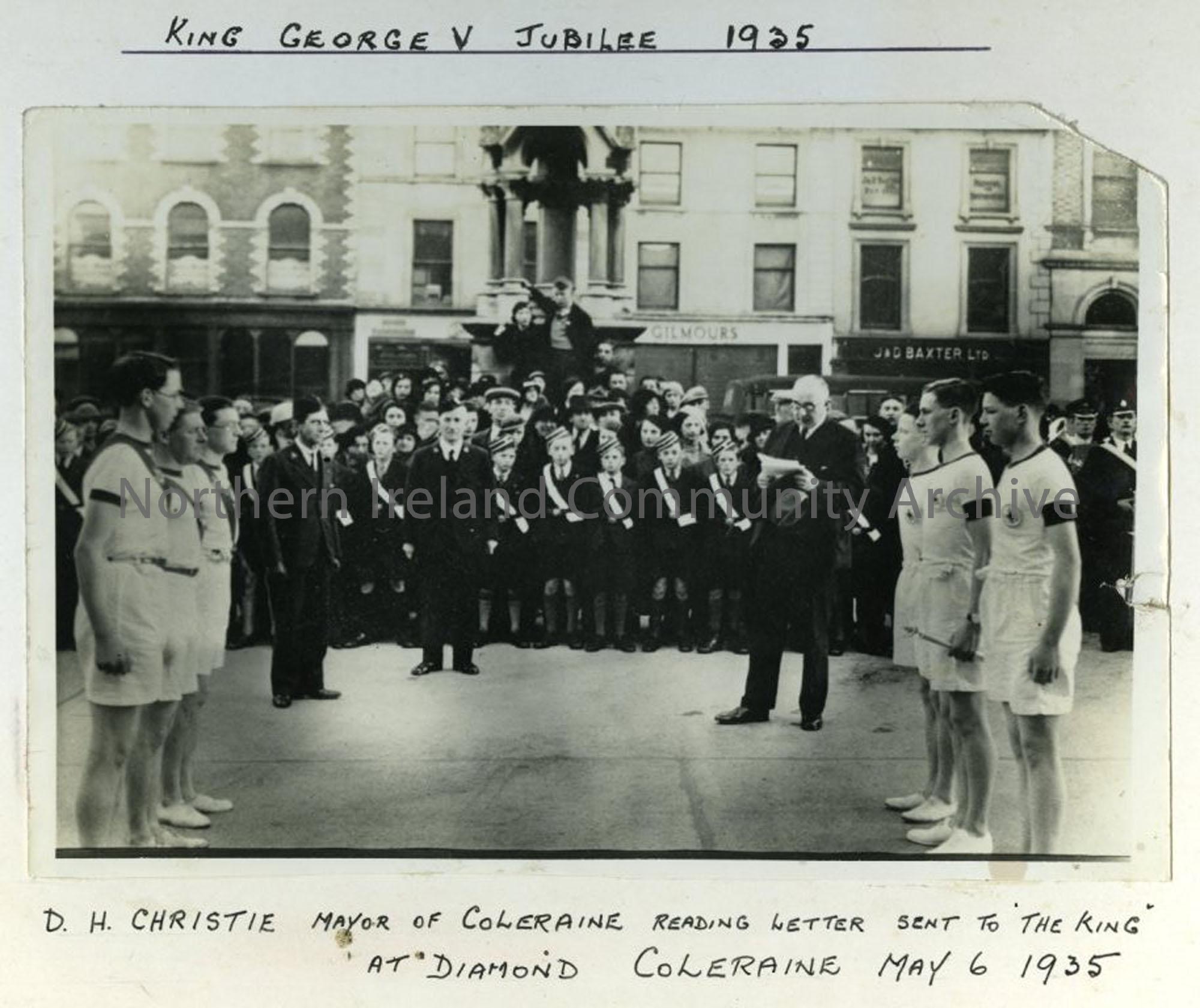 King George the V Jubilee at Diamond Coleraine, 1935