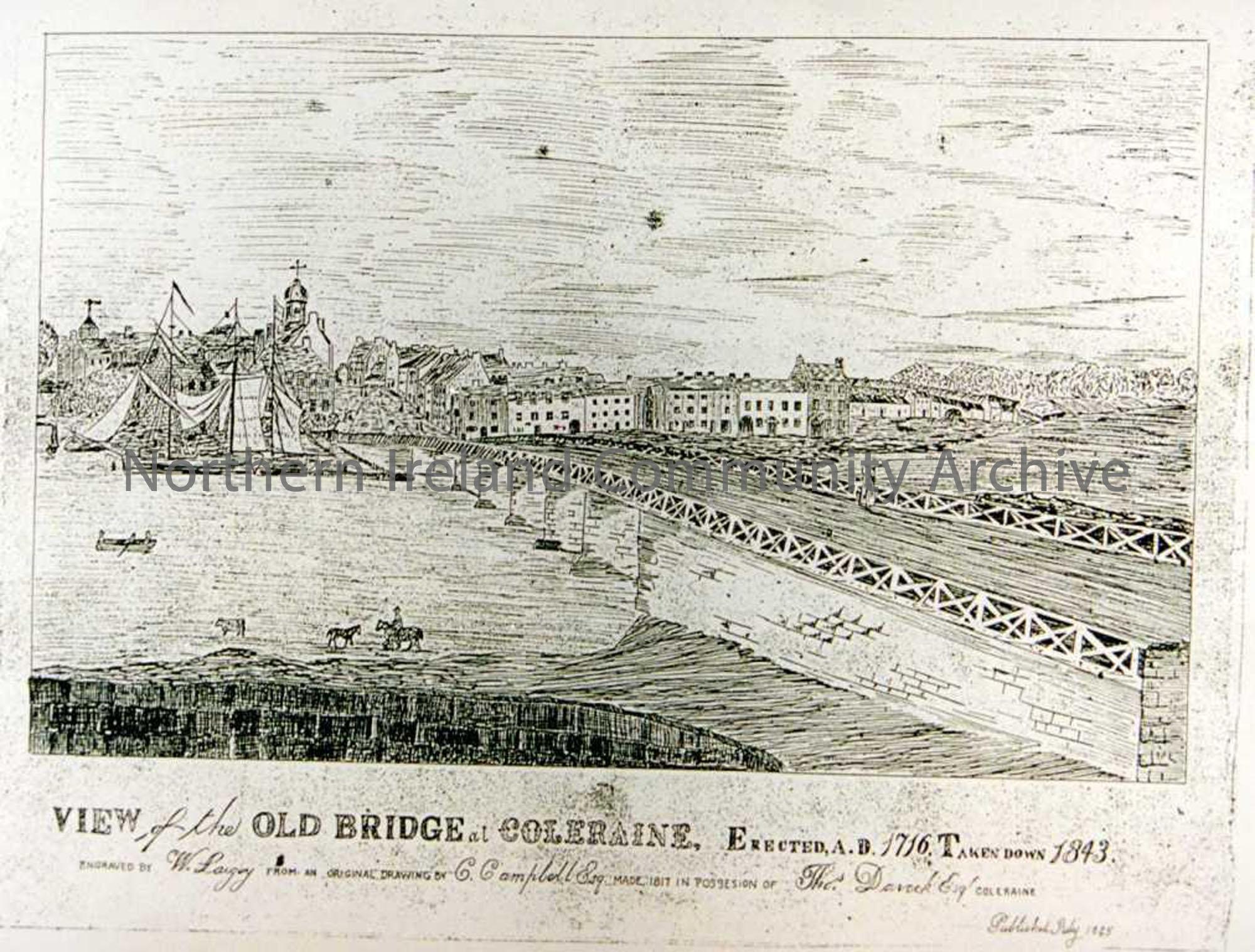 Drawing Old Bridge Coleraine