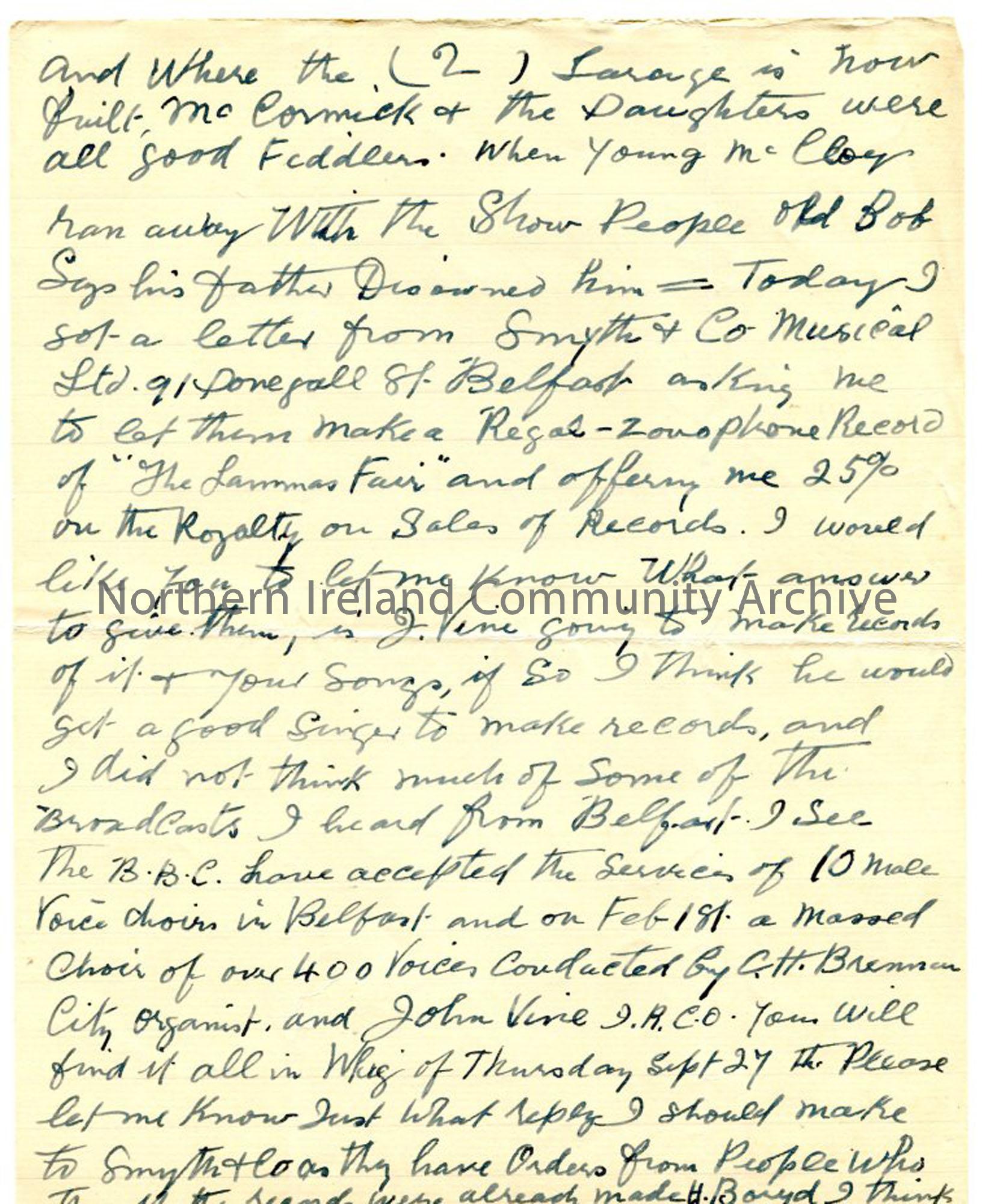Letter, page 2 of 2, from John MacAulay, 28.9.1934