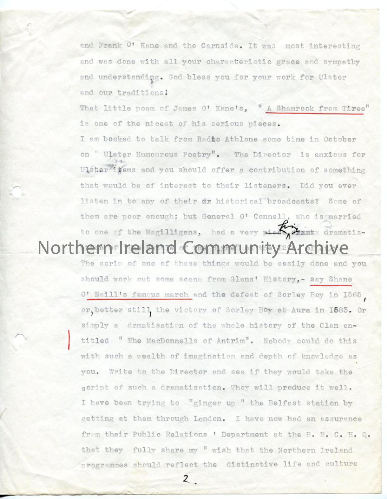 Page 2 of 3: Letter from Louis Walsh, 31.8.1937