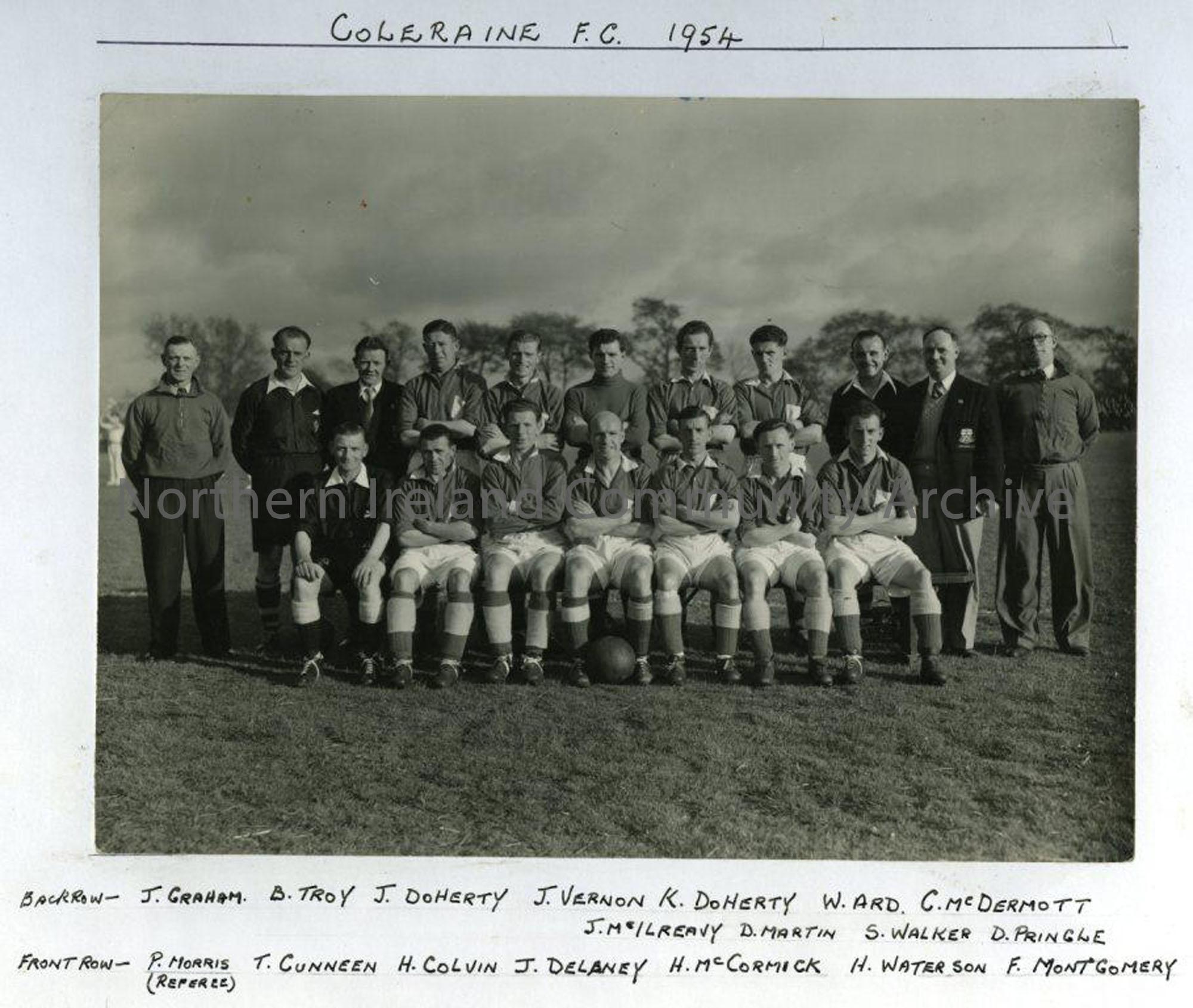 Coleraine Football Club 1954