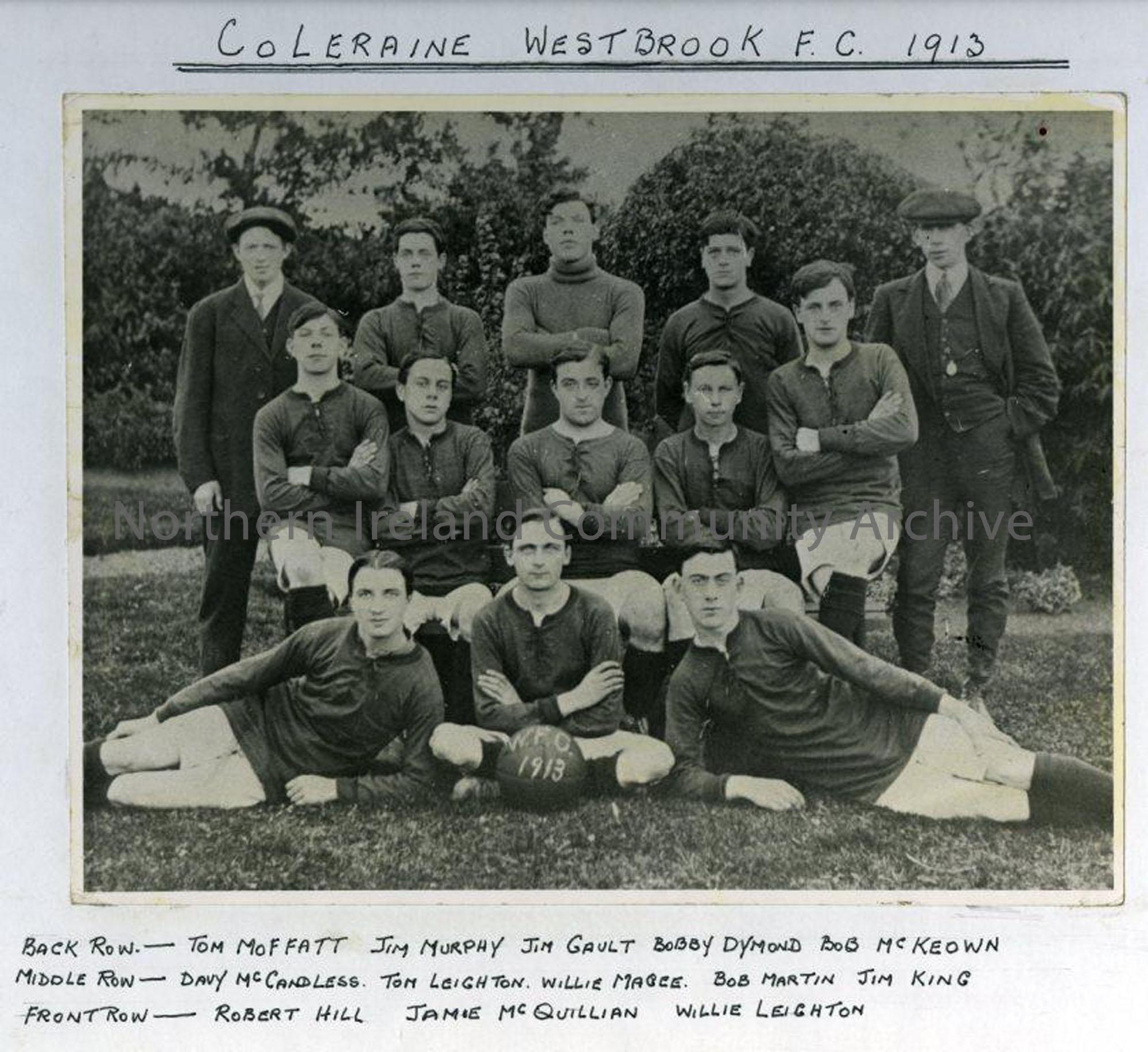 Coleraine Westbrook Football Club 1913
