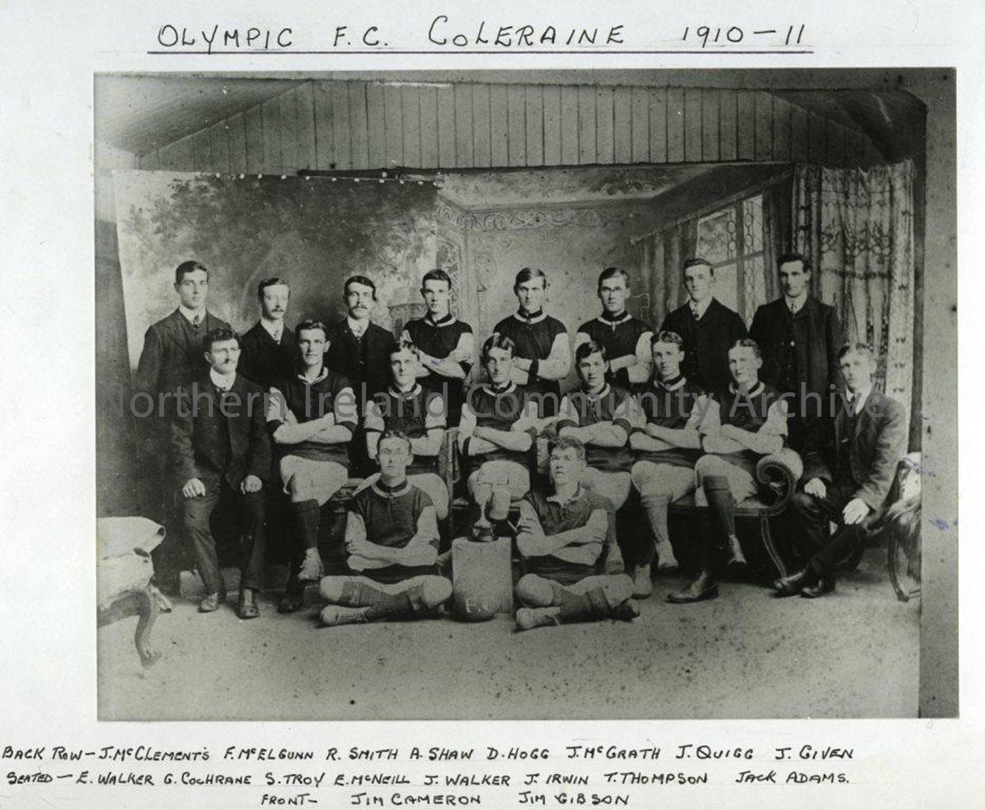 Olympic Football Club Coleraine 1910-11