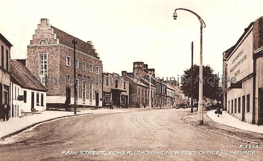 Main Street, Lower (Showing New Post Office) Limavady