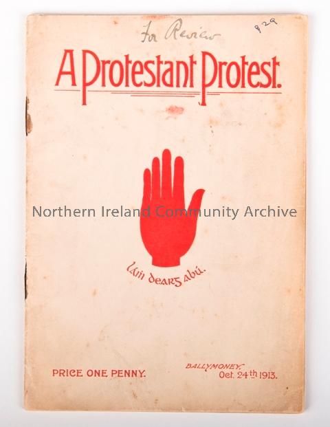 A Protestant Protest Pamphlet