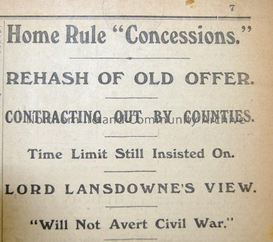 “Home Rule Concessions”