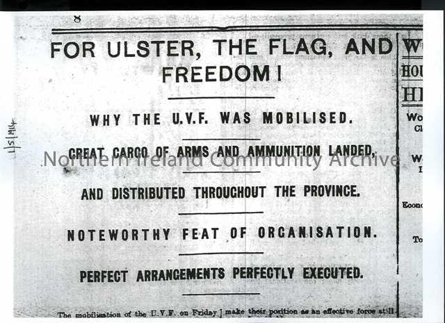 For Ulster, The Flag and Freedom