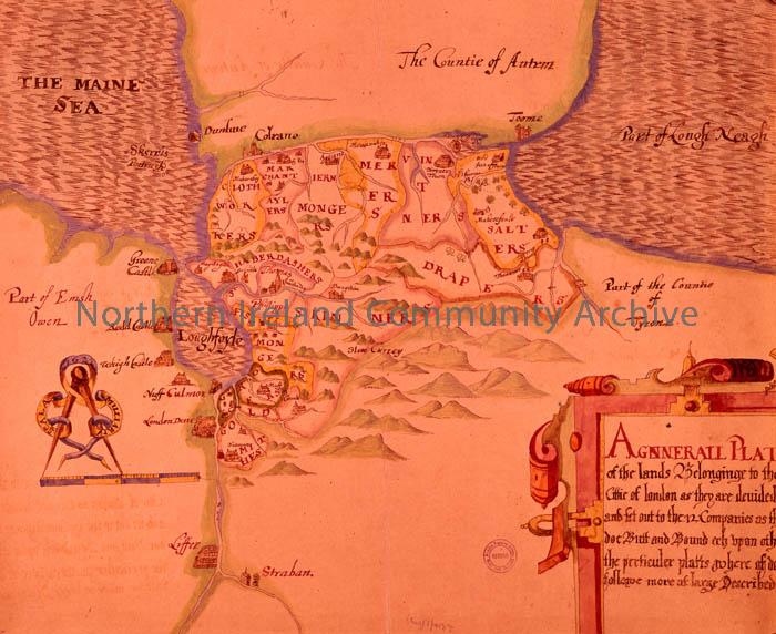 Raven’s 1622 map of the Plantation of Co. Londonderry