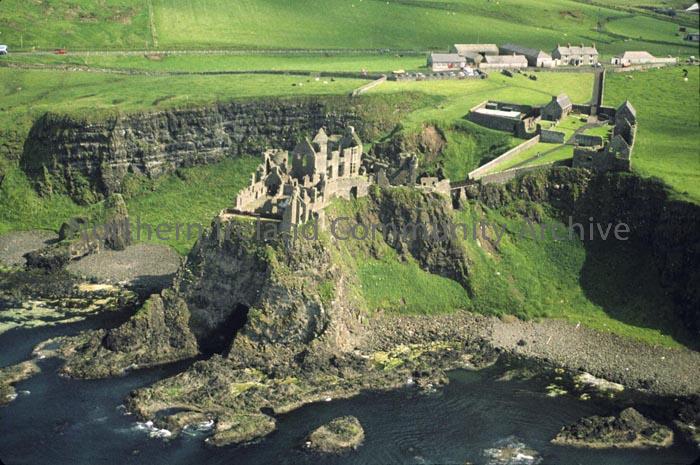 Dunluce Castle from the air