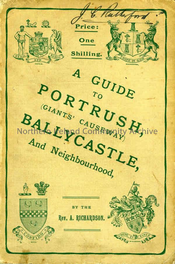 book titled, A Guide to Portrush (Giants’ Causeway) Ballycastle, And Neighbourhood. By the Rev.A.Richardson (2385)