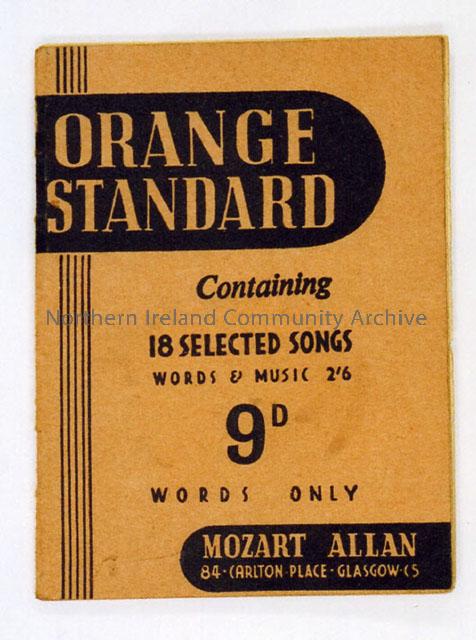 Orange Standard Song Booklet
