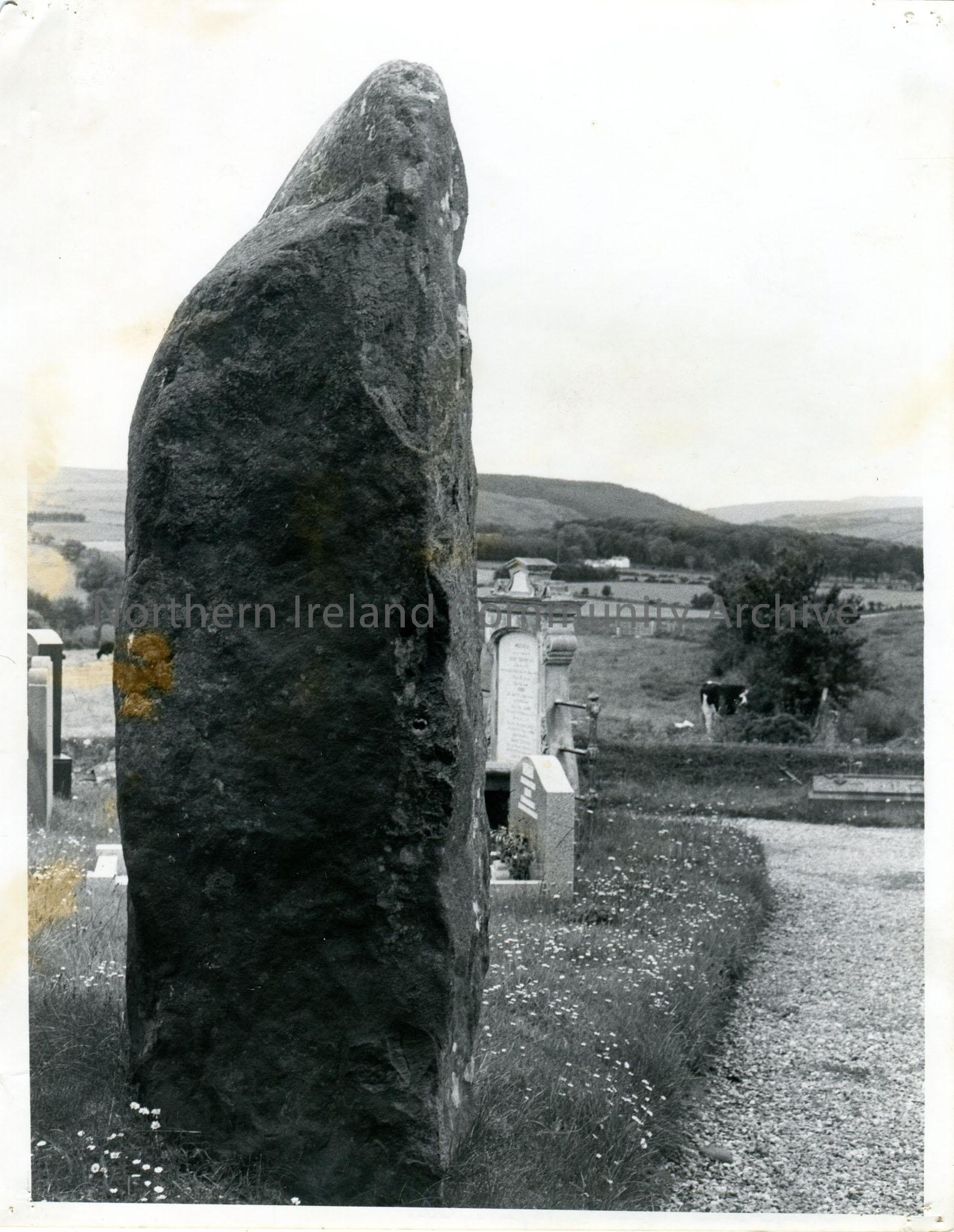 Standing stone, St. Patrick’s Church of Ireland, Culfeightrin.