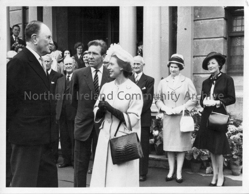 Black and white photographs taken on the occasion of the visit of H.R.H The Princess Margaret, Countess of Snowdon, and The Earl of Snowdon on Thursda… – 2011.428
