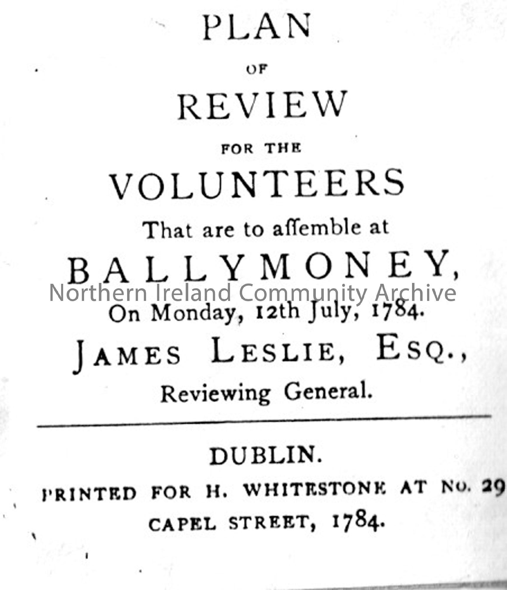 Pamphlet Irish Volunteers