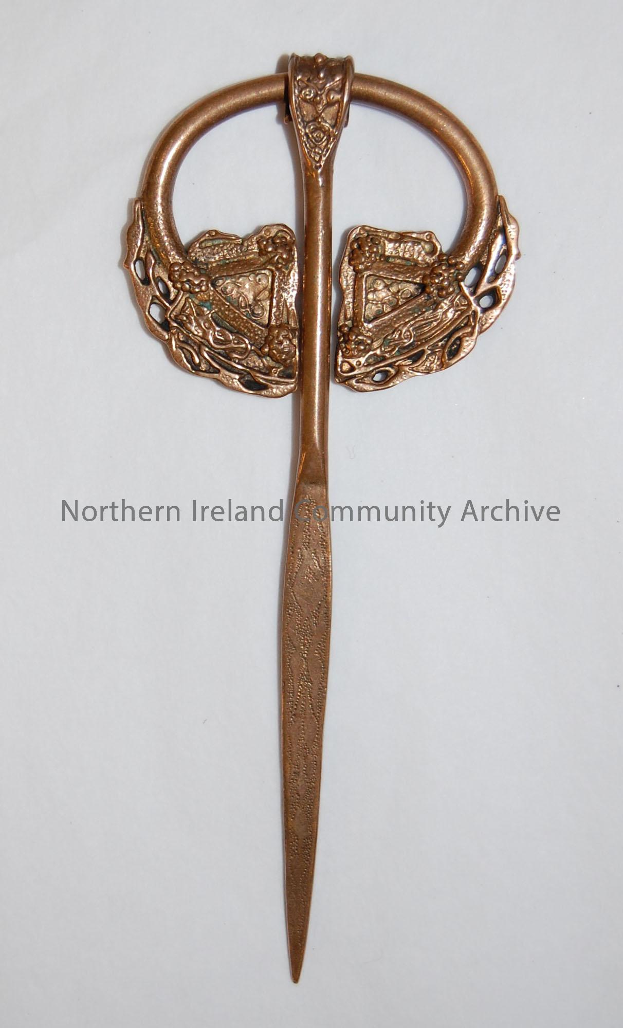 Replica of a brooch found at Loughan, the ‘Dalriada brooch’.