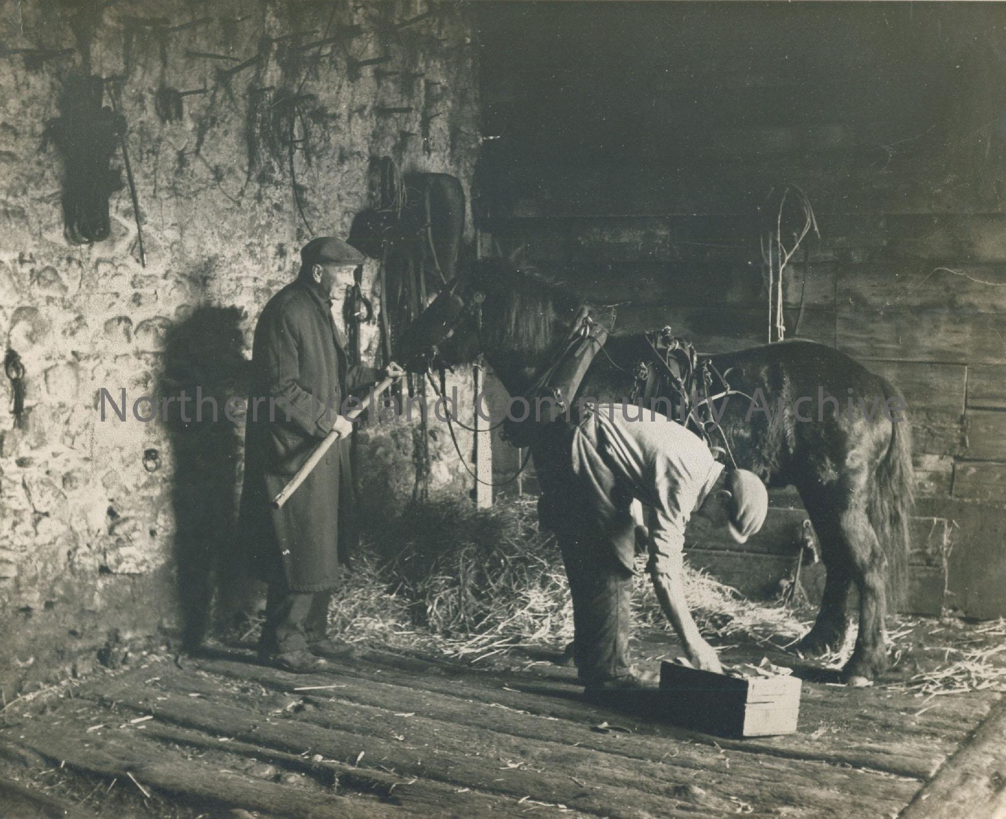 The McKay brothers at work in their Blacksmith’s shop on Townhead Street