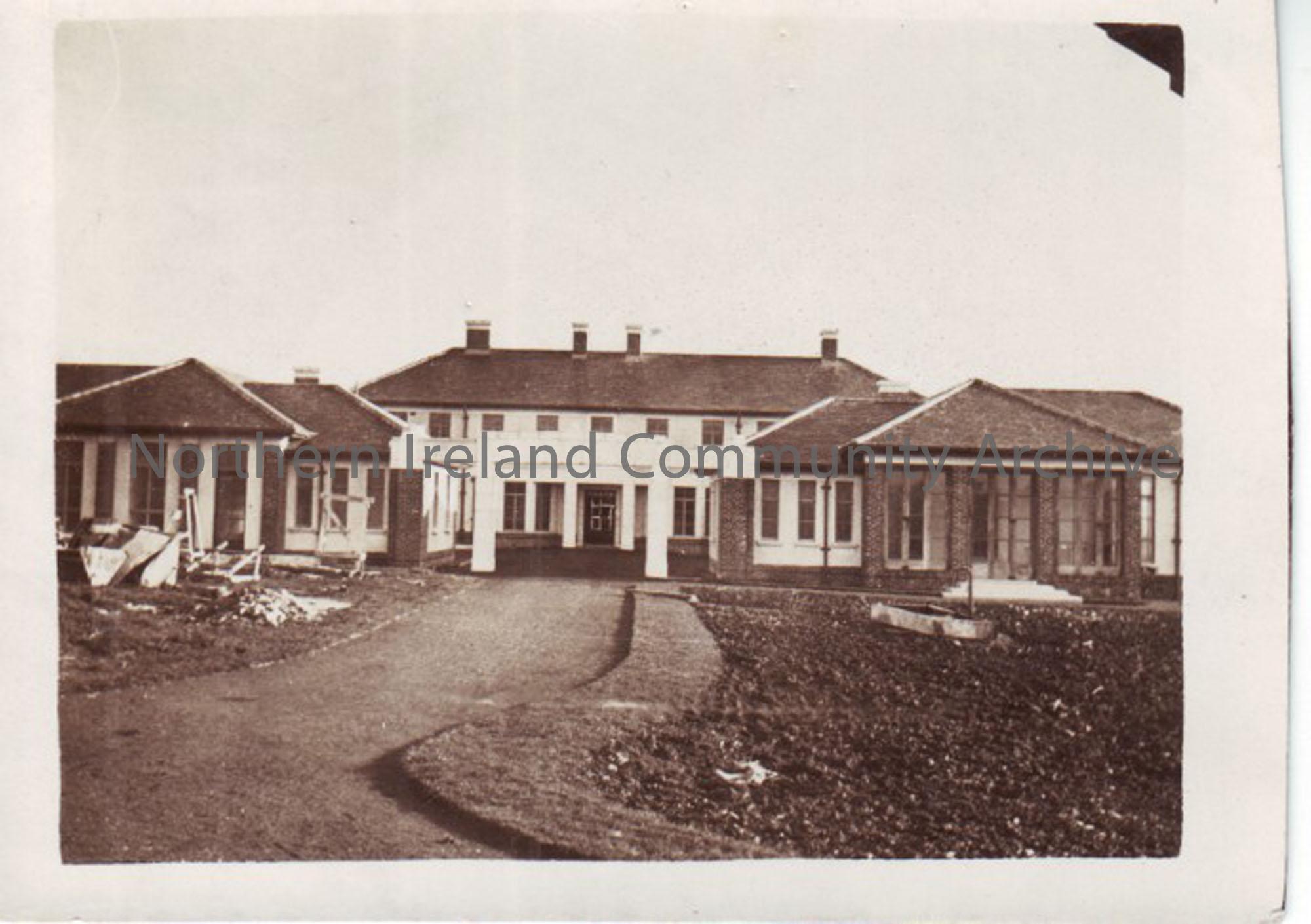 Construction of Robinson Hospital, nearing completion in 1933 – NI Archive