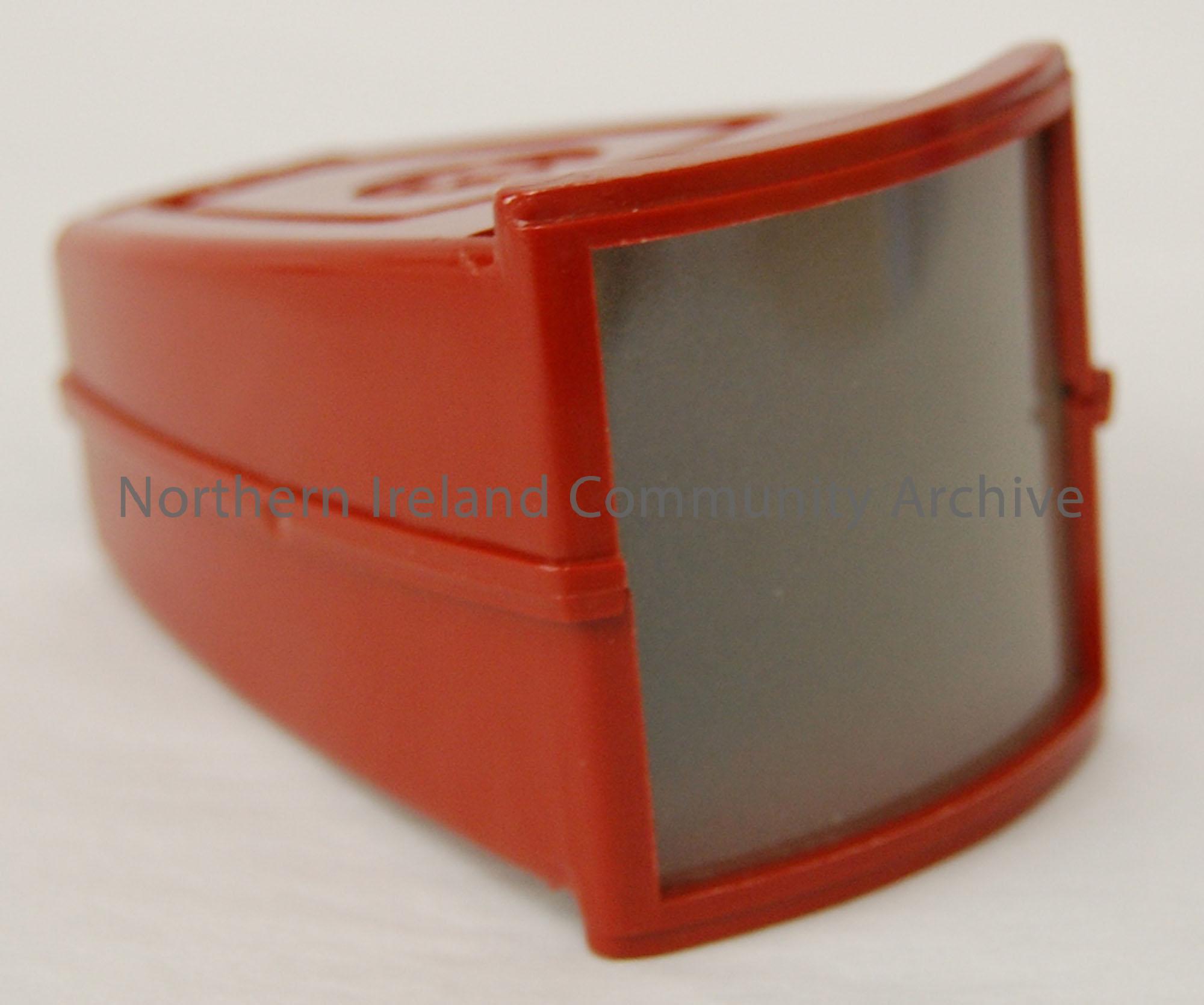 35mm slide viewer, red with box