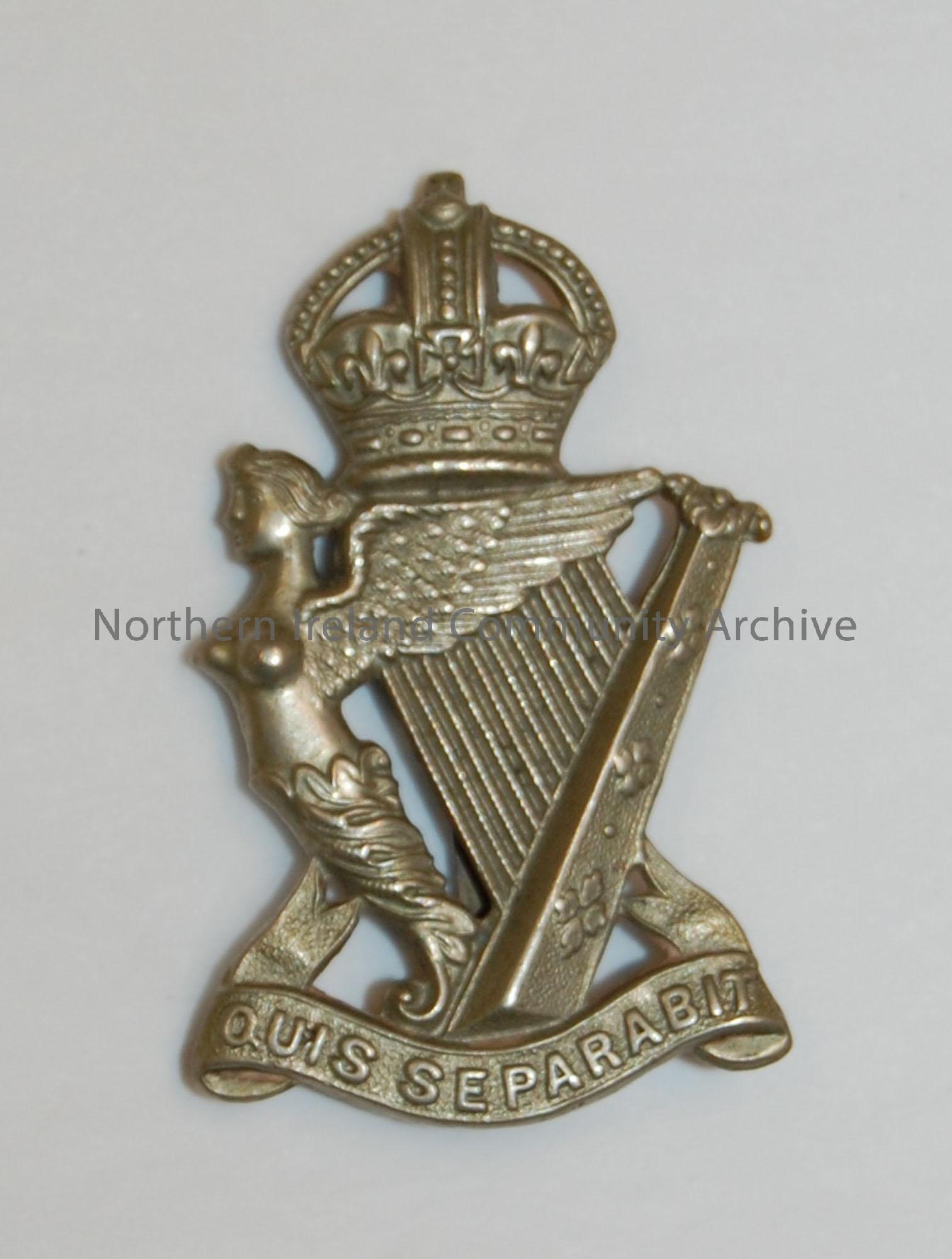 cap badge, Royal Irish Regiment