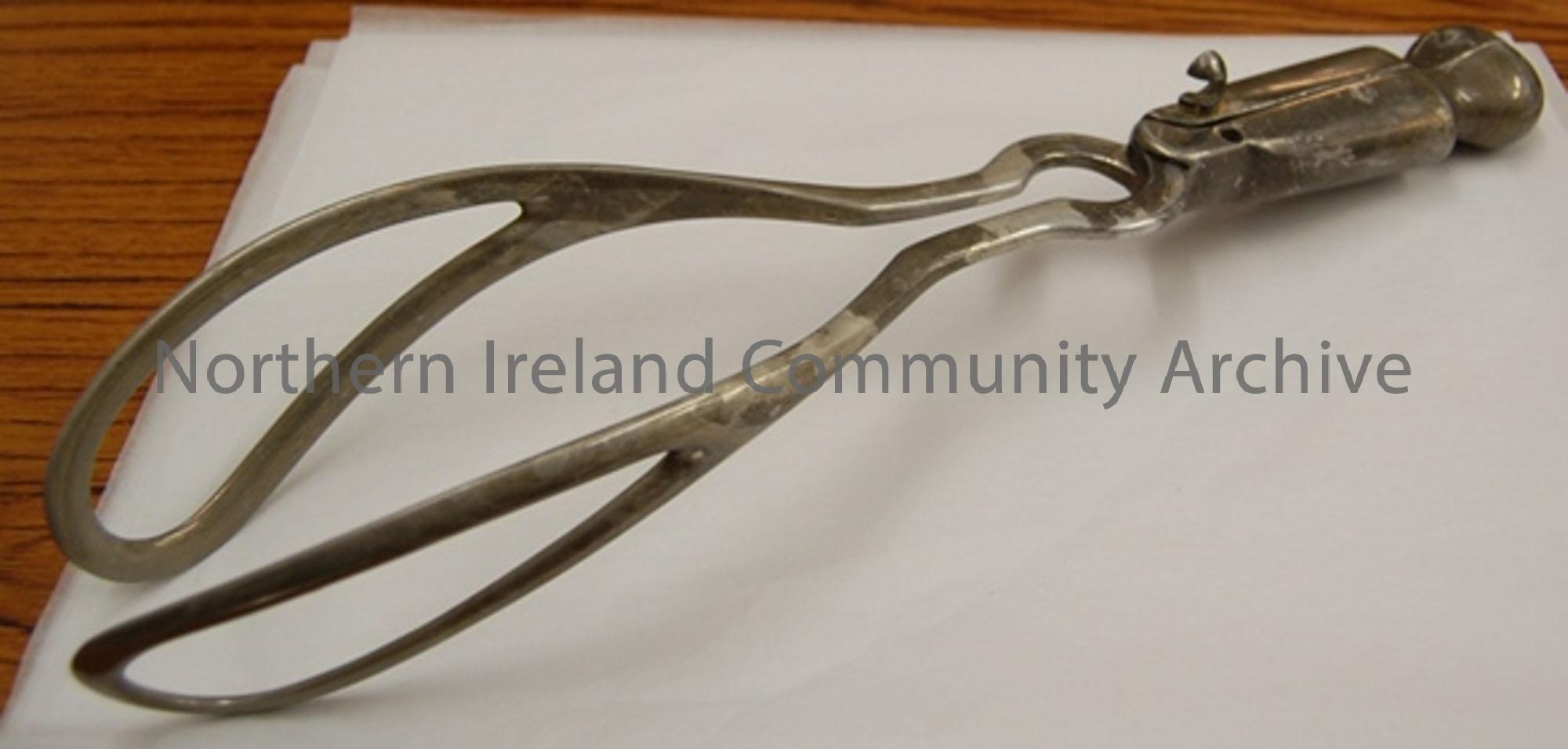 Wrigley’s forceps used in protective delivery of the baby’s head in childbirth