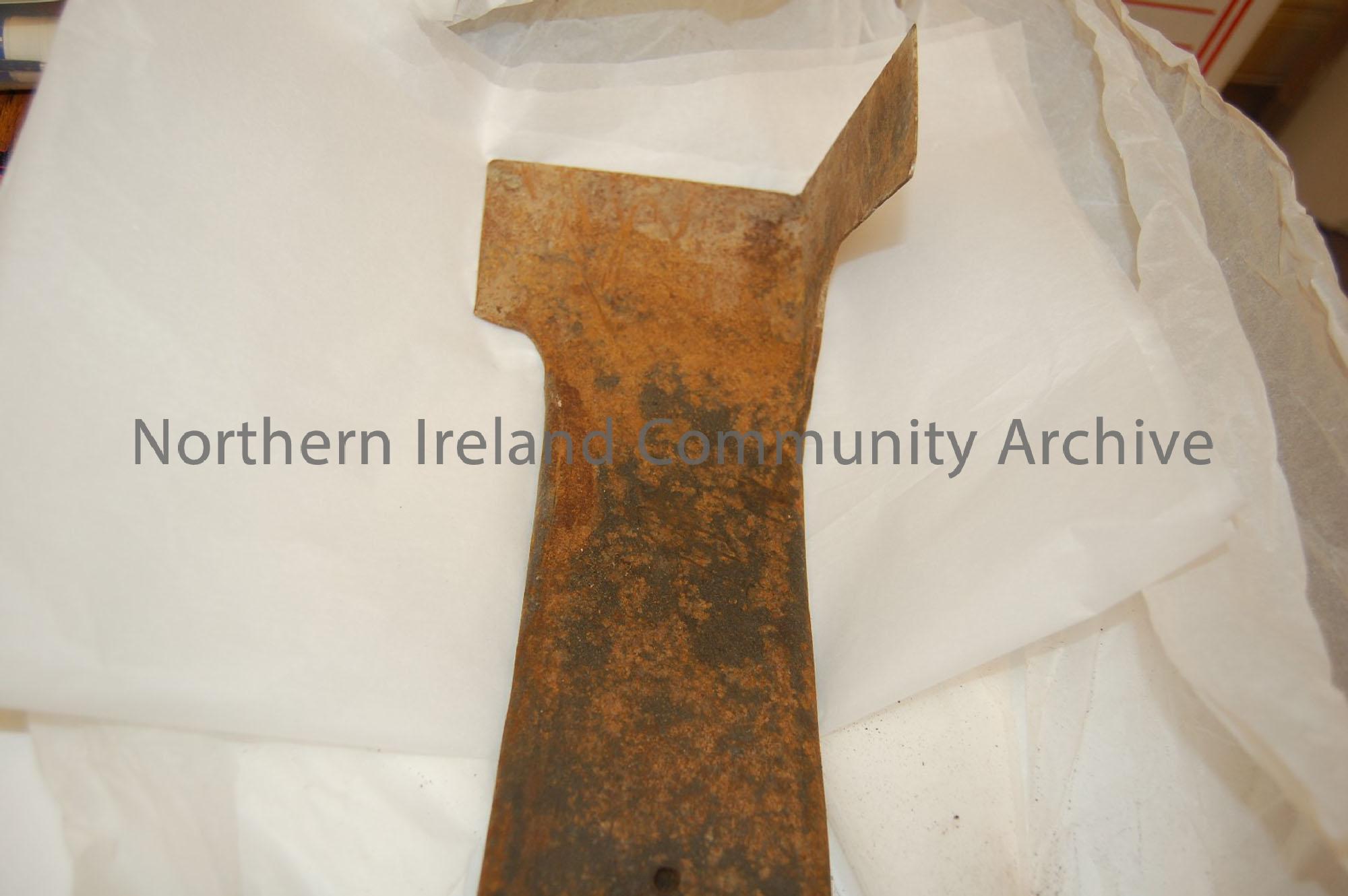 peat spade, used by donor’s father