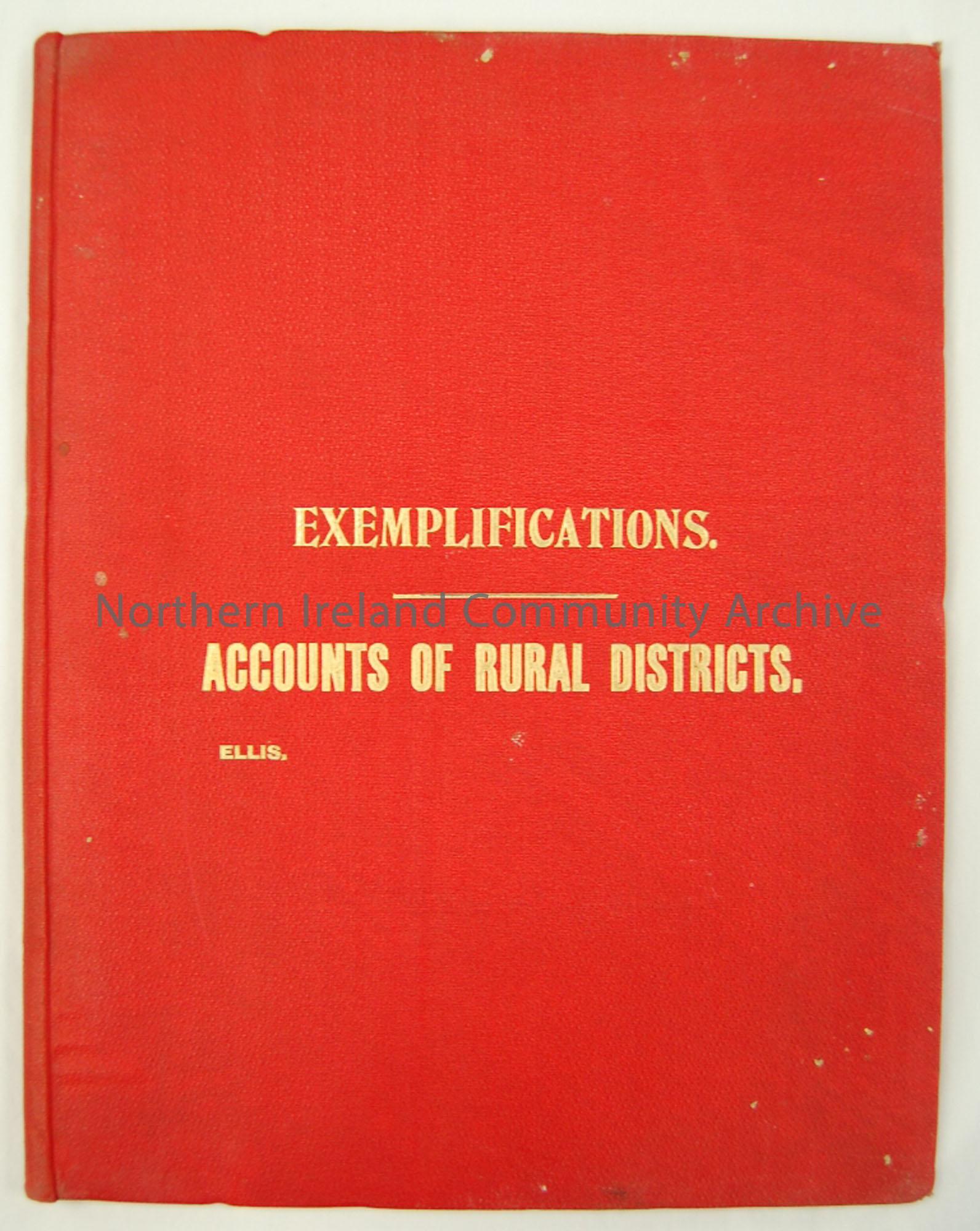 Exemplifications. Accounts of Rural Districts. 1900
