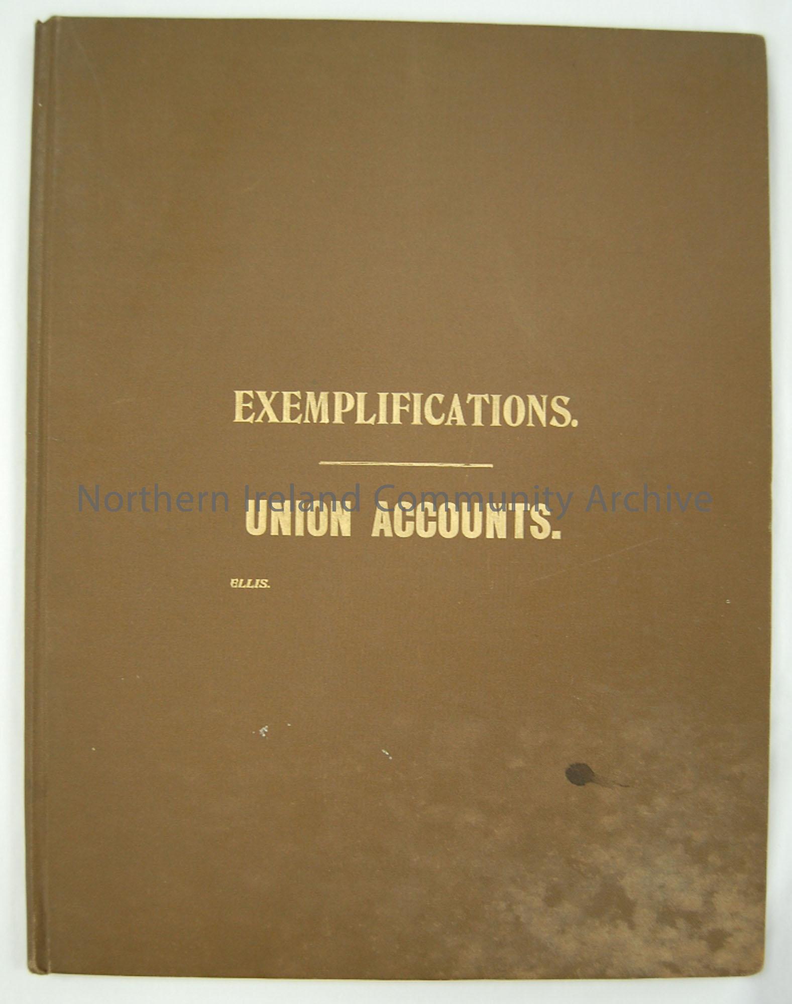 Exemplifications. Union Accounts. 1899