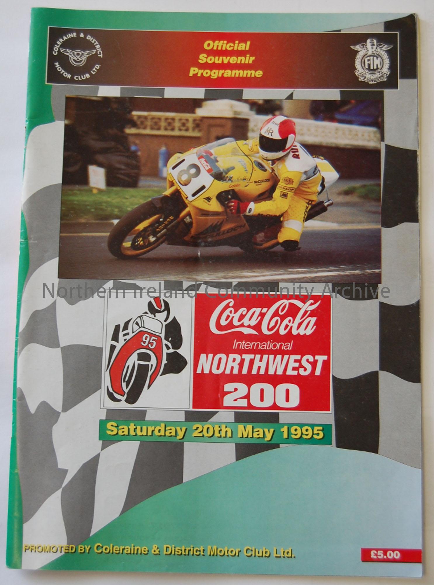 Souvenir programme- Coca-Cola International North-West 200 Saturday 20th May 1995