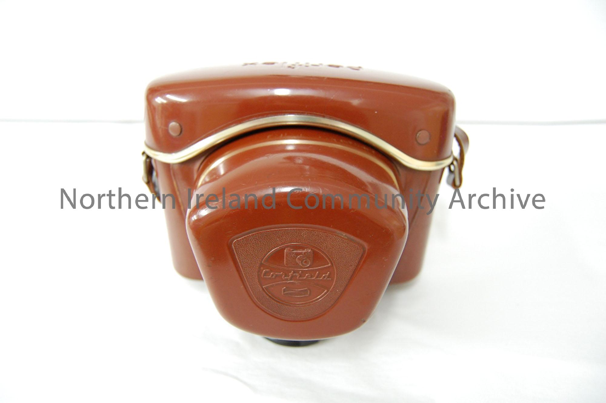 Corfield Periflex camera case with leather adjustable strap
