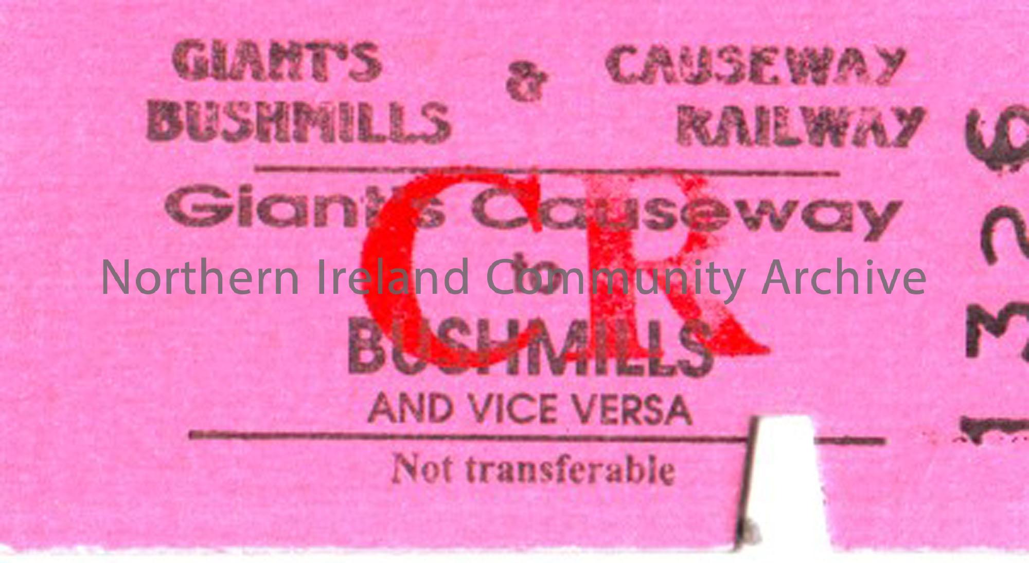 Giant’s Causeway to Bushmills and vice versa, 30th June 1902