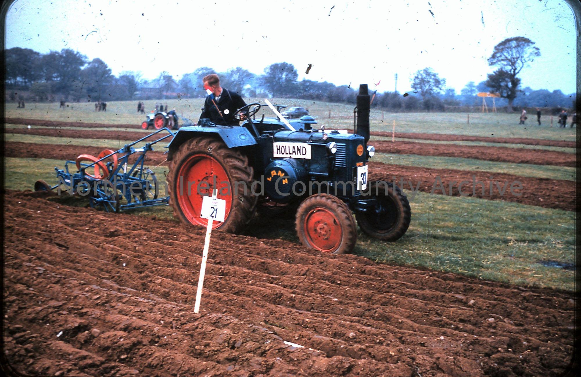 International ploughing match, 1959- Holland competitor
