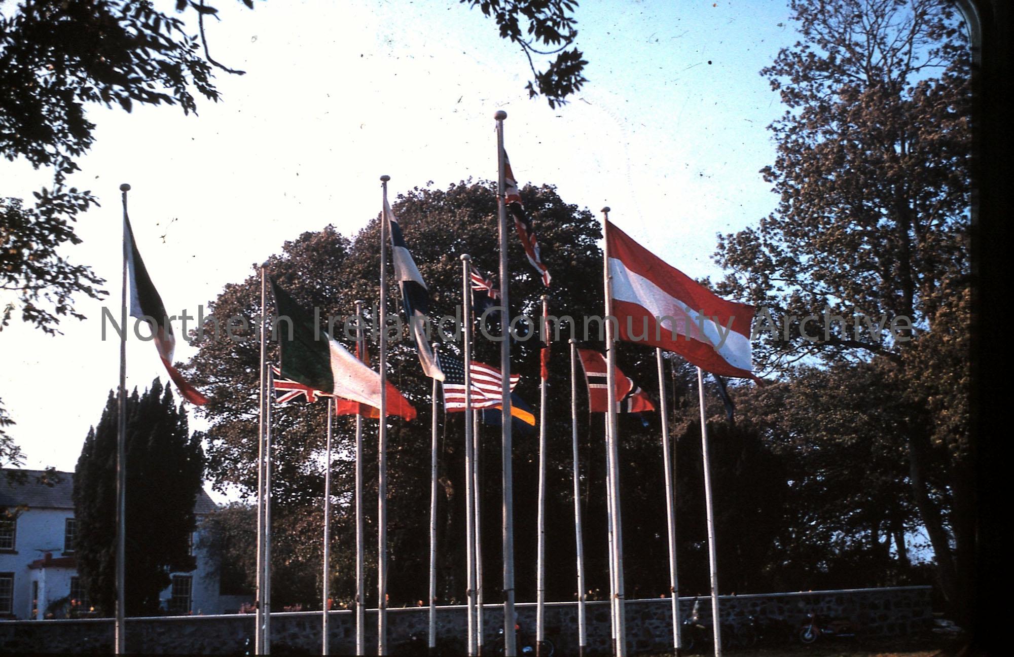 International ploughing match, 1959- Flags of the nations