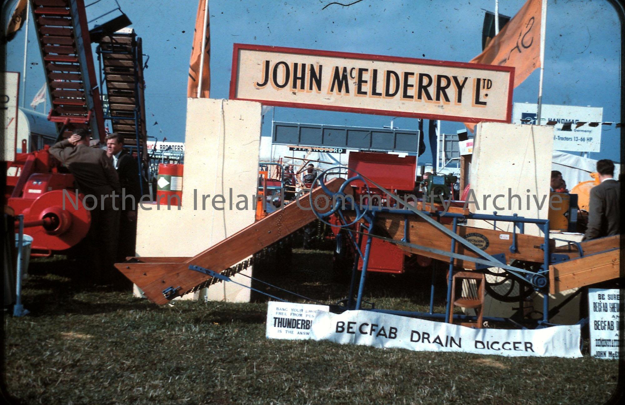 International ploughing match, 1959- John McElderrys stand