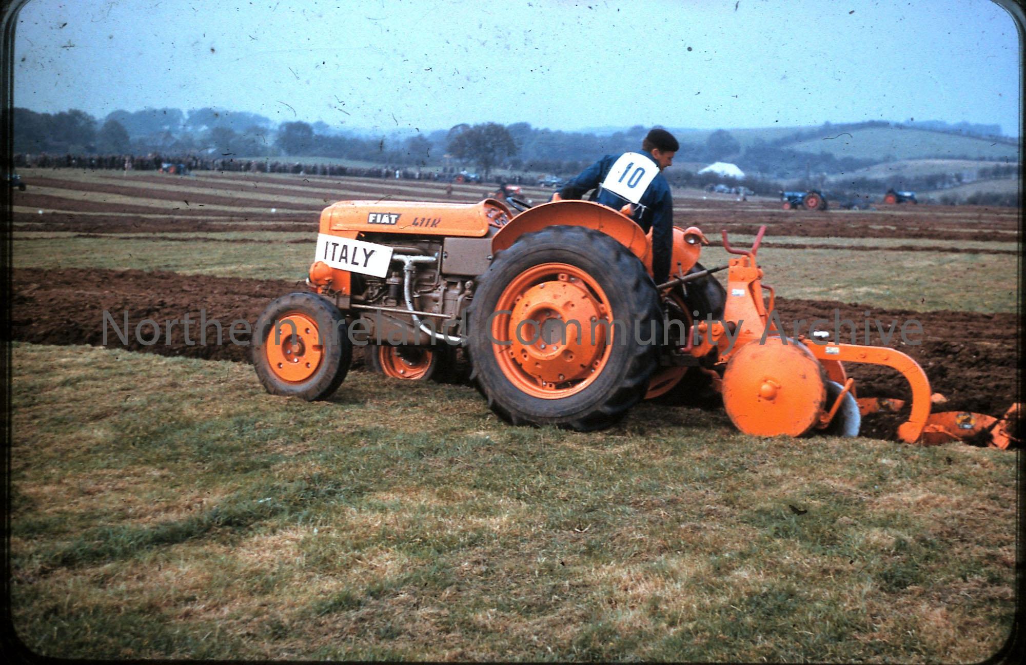 International ploughing match, 1959- Italy competitor